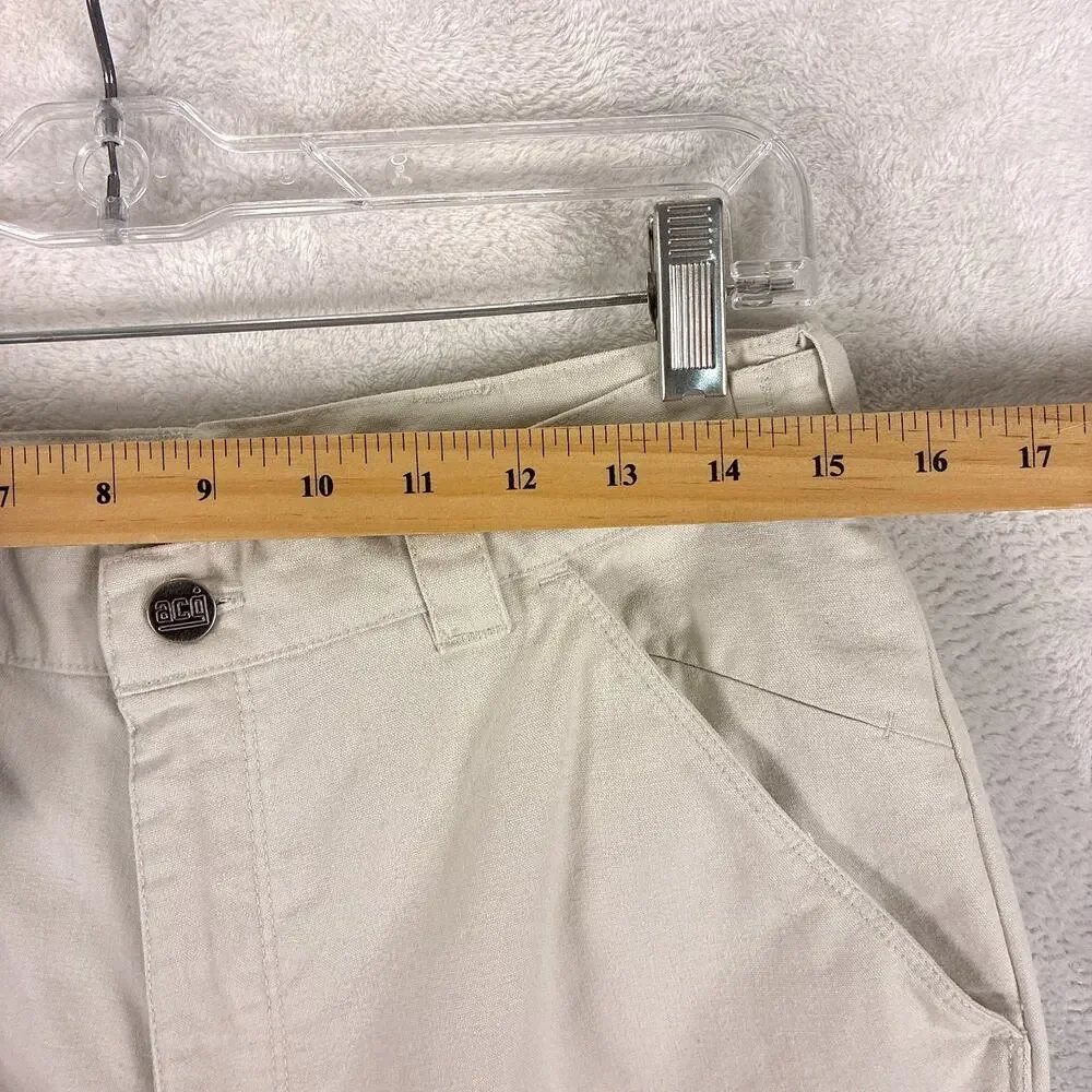 VTG Nike ACG Pants Mens 30 Khaki Double Knee Workwear Utility Hiking Skate Y2K
